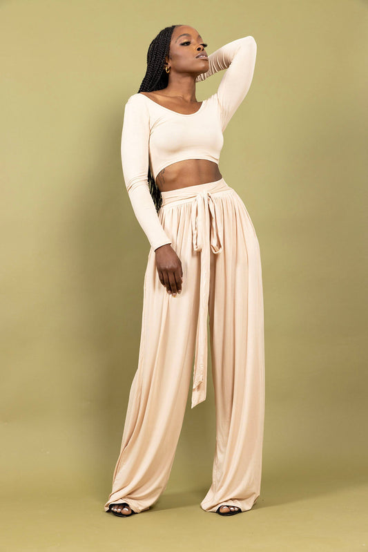 Ensemble pantalon fraise